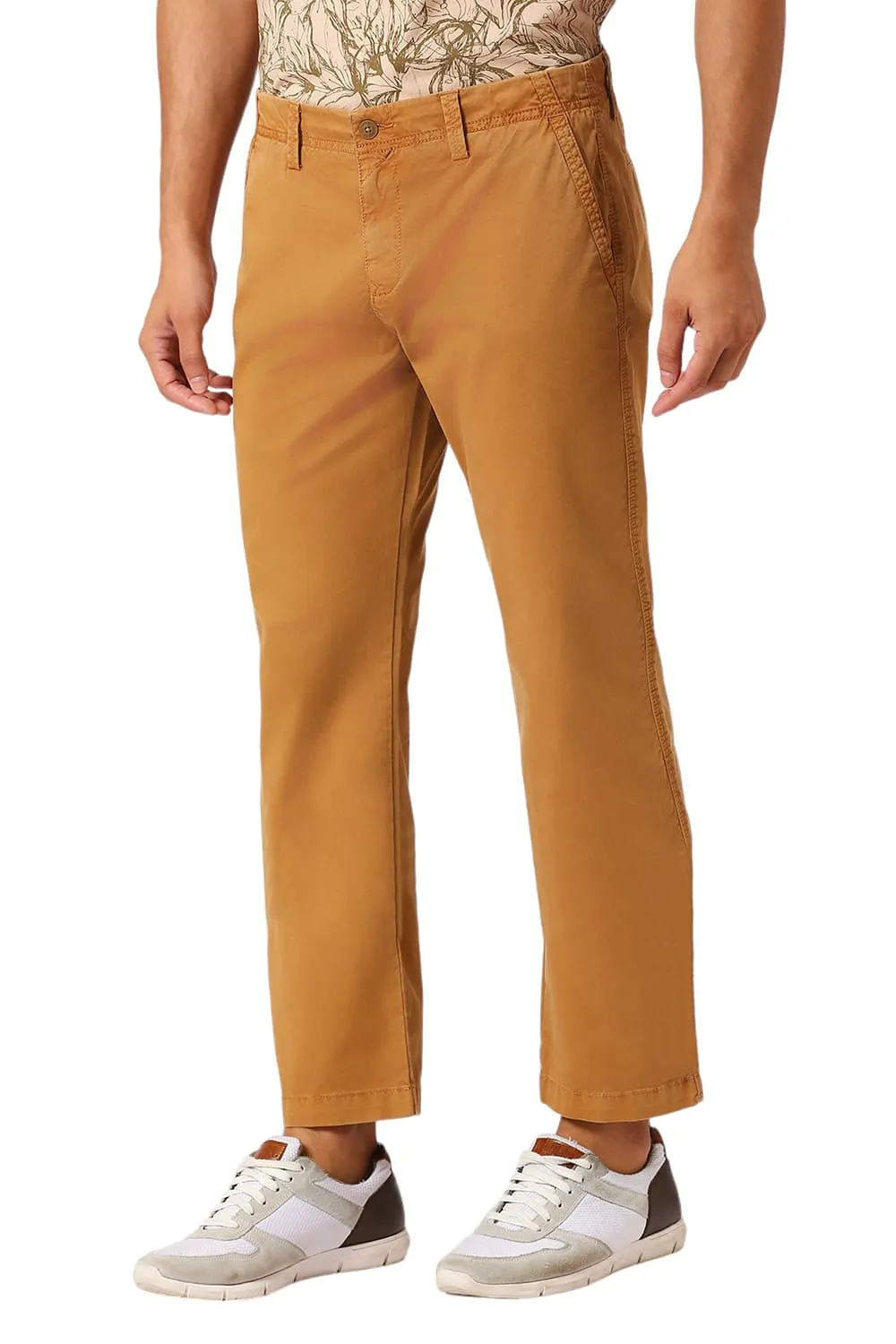 Drift Fit Corron Stretch Peach Twill Trousers