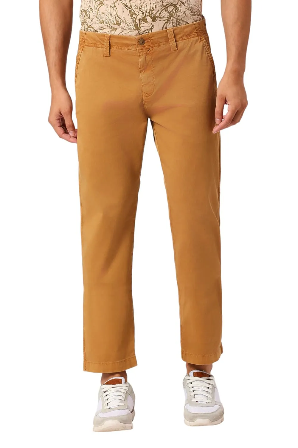 Drift Fit Corron Stretch Peach Twill Trousers