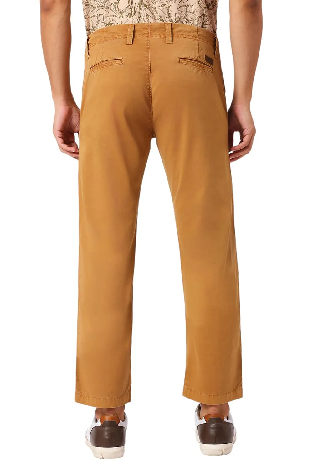 Drift Fit Corron Stretch Peach Twill Trousers