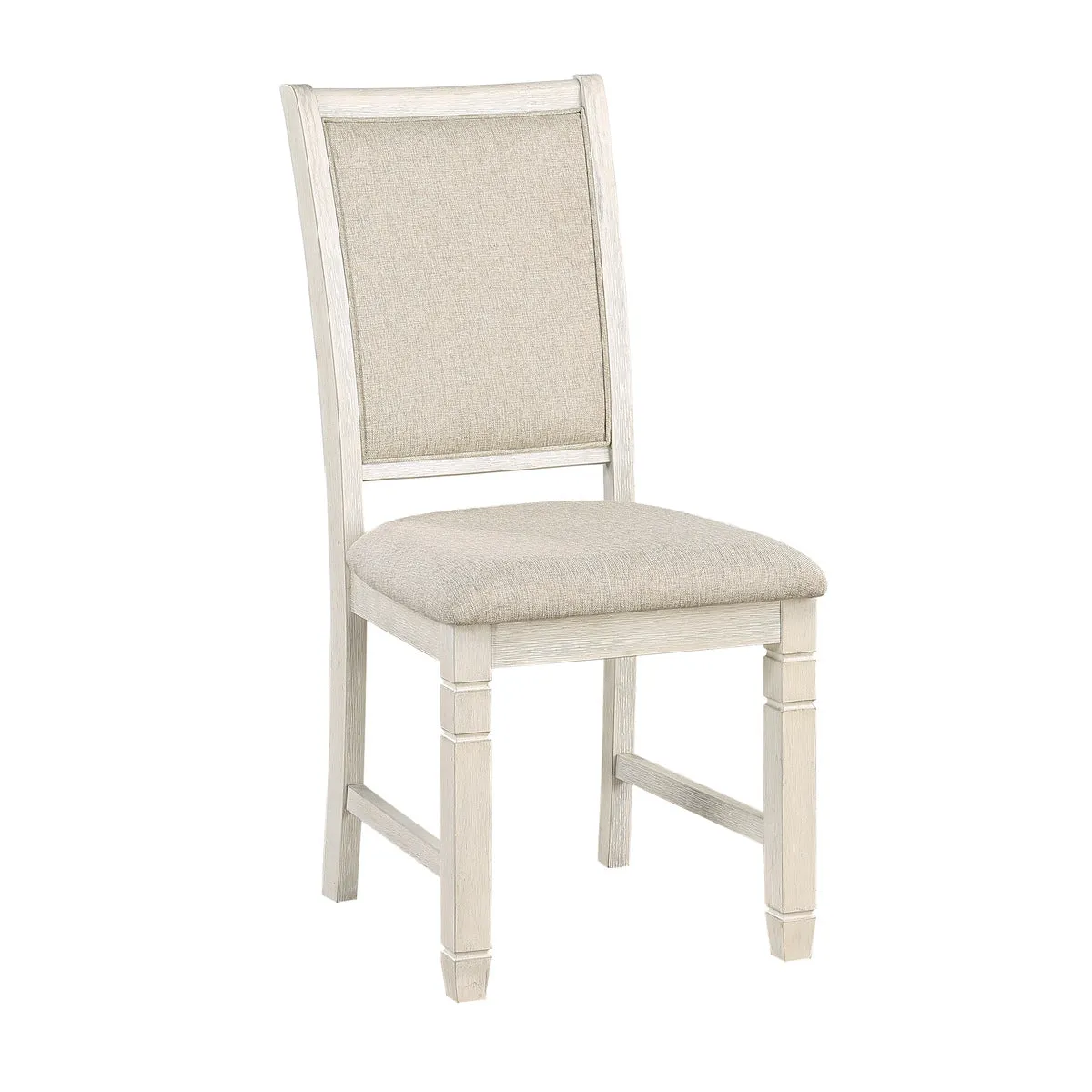 Elegant White Side Chair - Set of 2