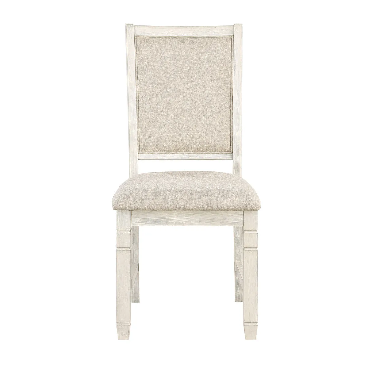 Elegant White Side Chair - Set of 2