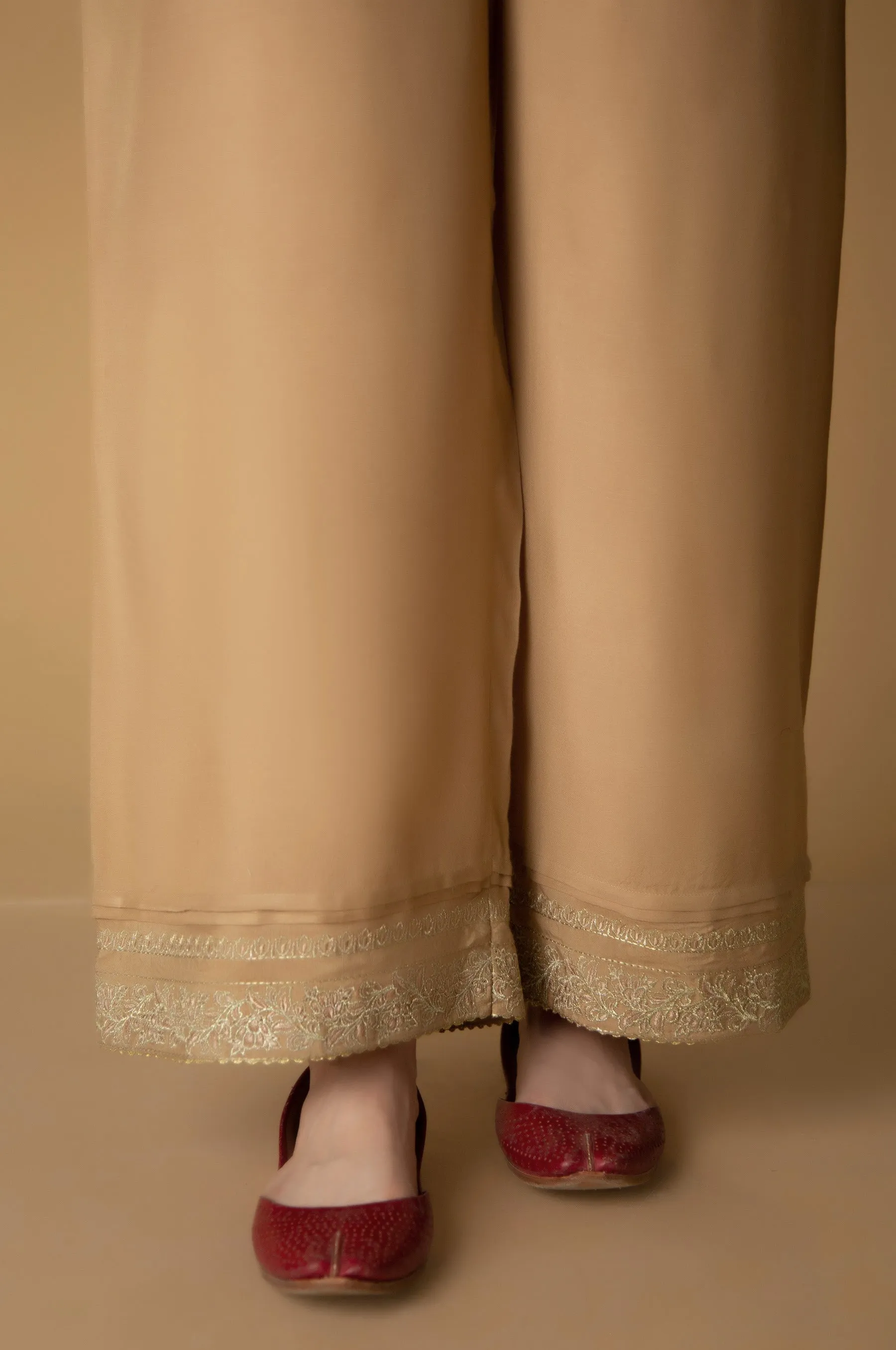 Embroidered Rawsilk Culotte