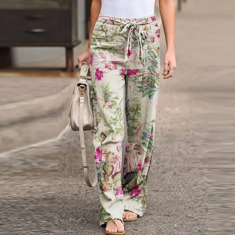 Fashion Linen Women Pants