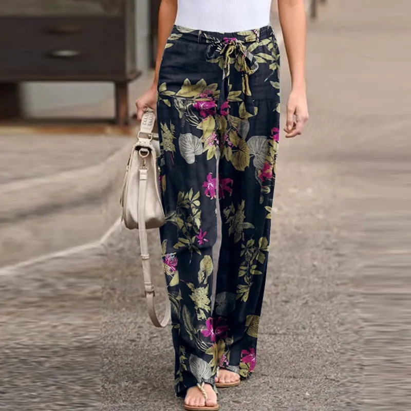 Fashion Linen Women Pants