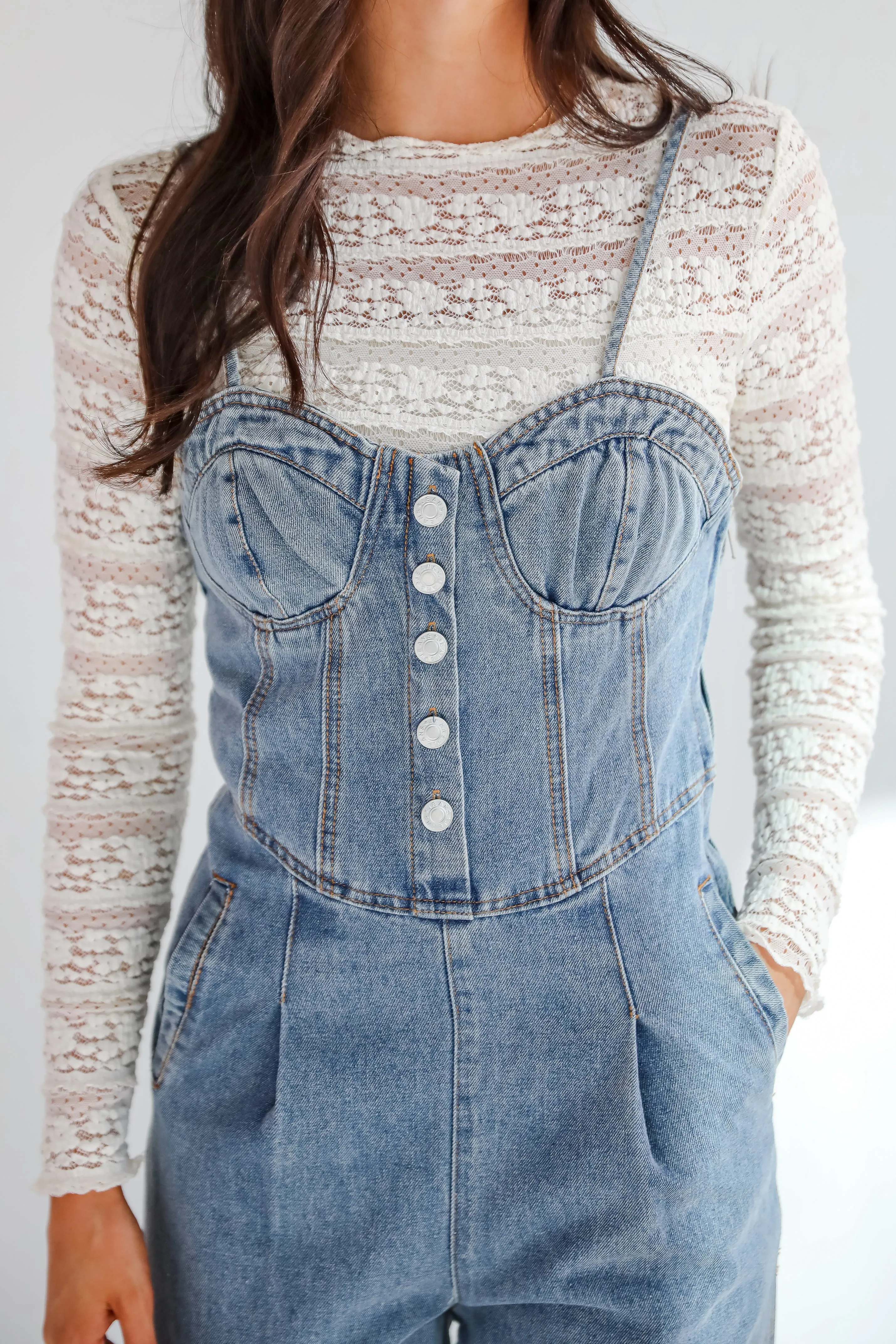 FINAL SALE - Delightful Impact Denim Jumpsuit