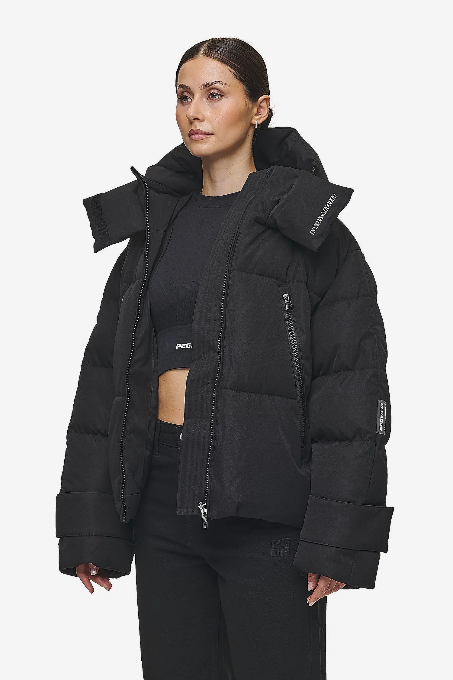 Fira Oversized Puffer Jacket Black