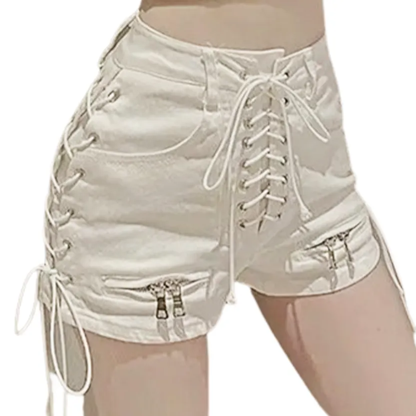 Funki Buys | Shorts | Women's Gothic Denim Summer Shorts