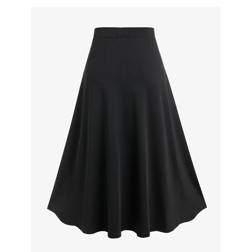 Funki Buys | Skirts | Women's Gothic Lace Up Front Pleated Skirt