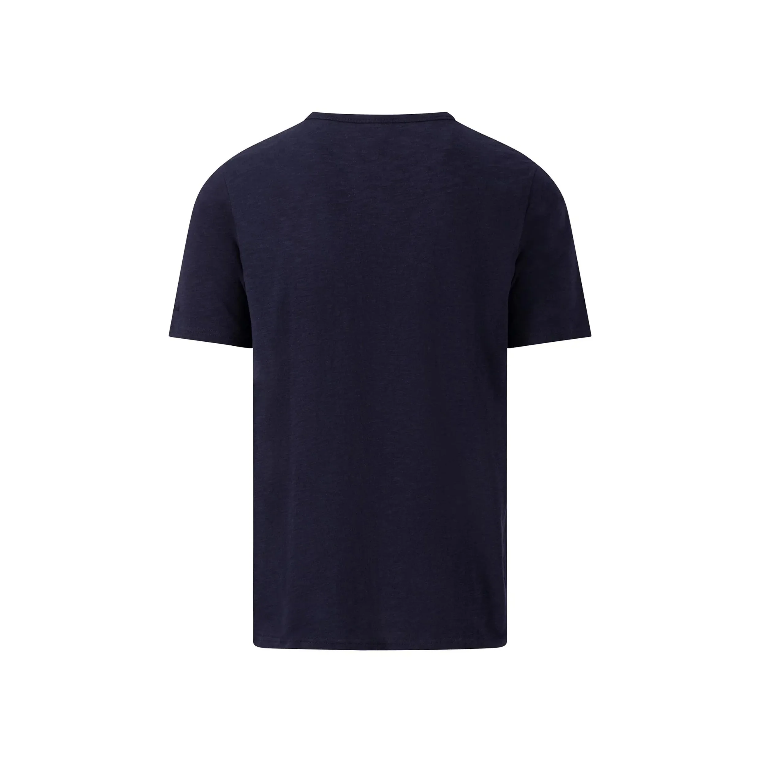 Fynch-Hatton Henley Slub Casual Fit Polo T-shirt 14131806 Navy