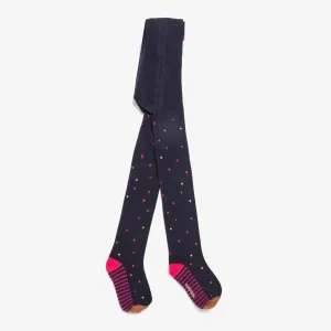 Girls' navy blue tights