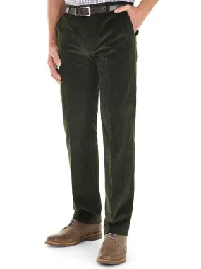 GURTEEN Verona Stretch Cord Trousers - Olive