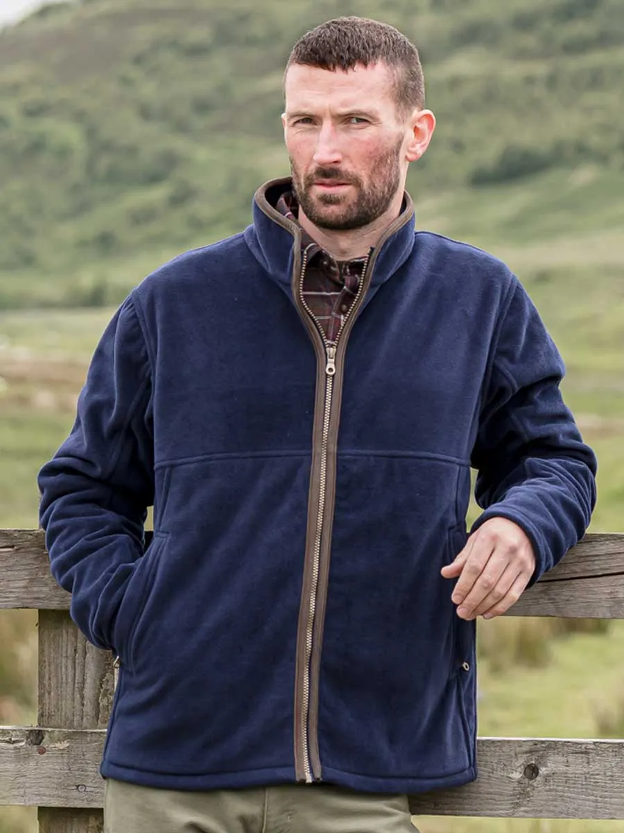 HOGGS OF FIFE Stenton Technical Fleece Jacket - Mens - Midnight Navy