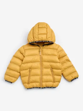 HOP Kids Yellow Hooded Puffer Jacket