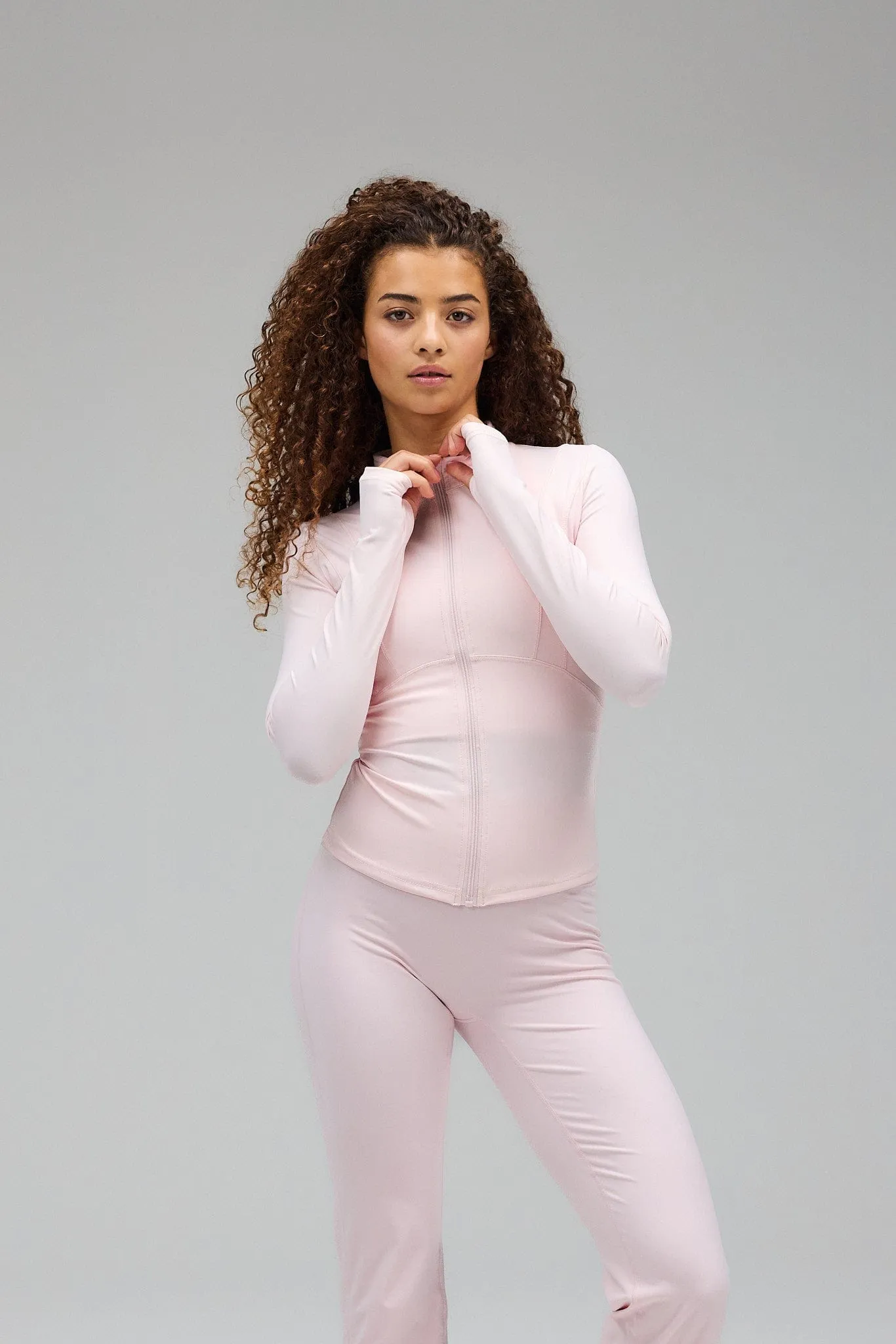 Hyper Zip Blouse - Soft Pink