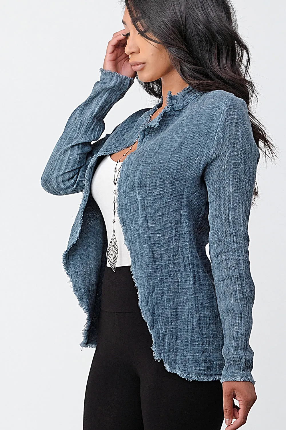 Italian Fringe Trim Jacket