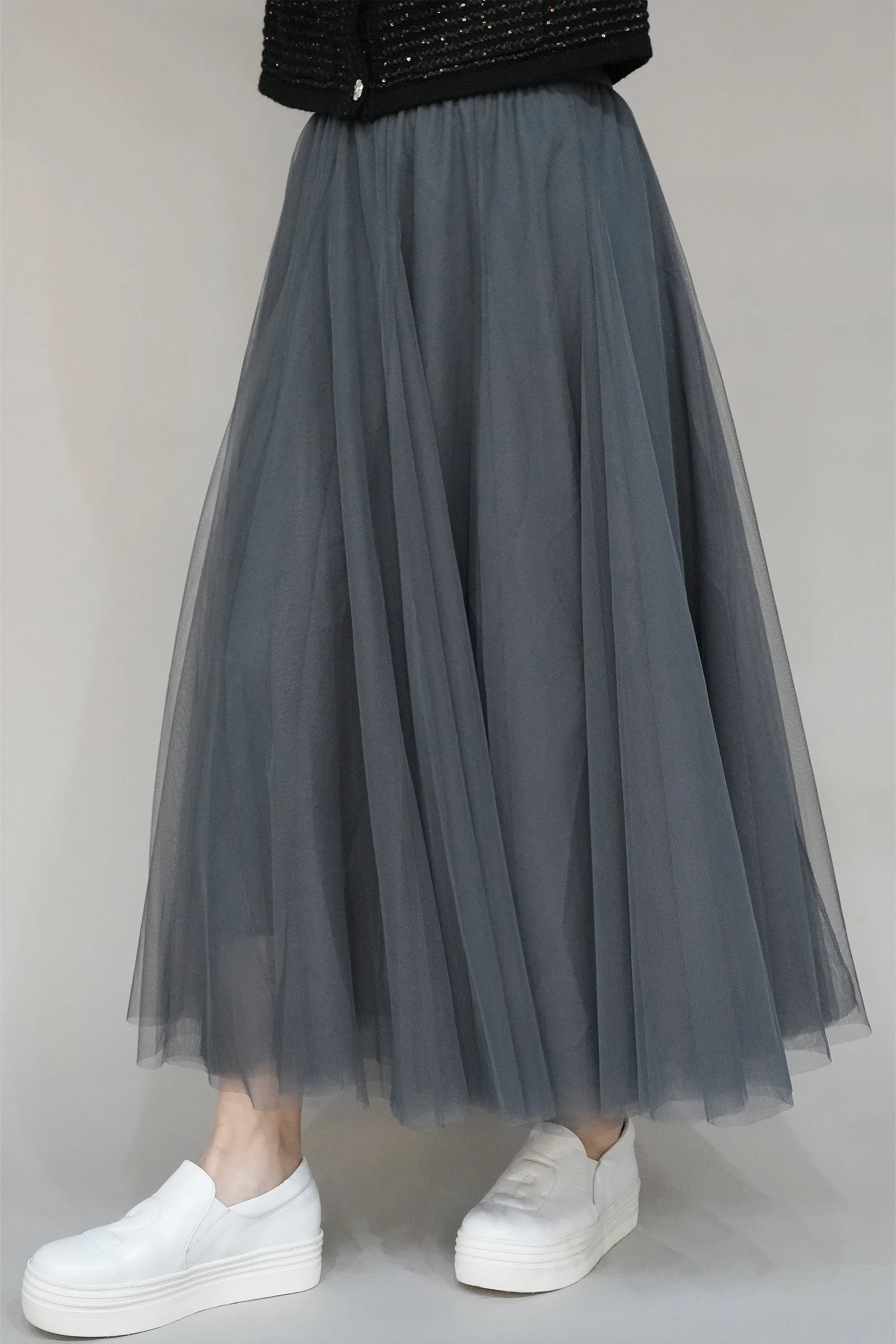 Jacqueline Skirt, Charcoal