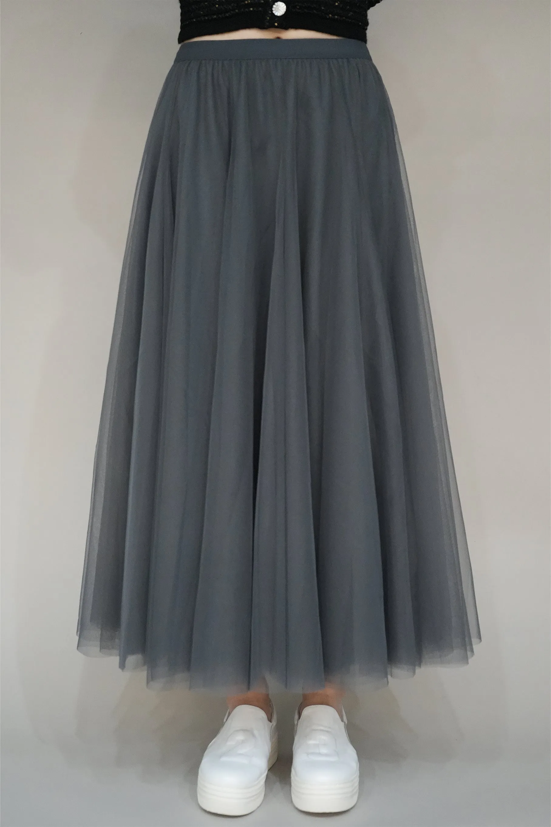 Jacqueline Skirt, Charcoal