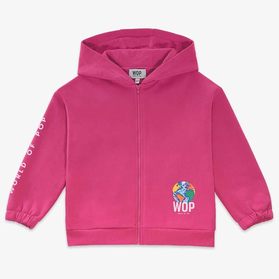 Jogging jacket for children in organic cotton