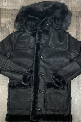 Jordan craig- shearling jacket (black)