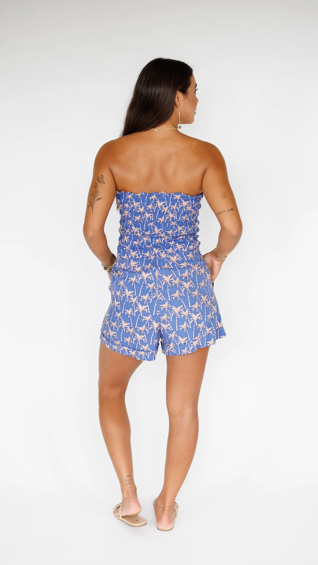 Kamea Romper / Palm Indigo