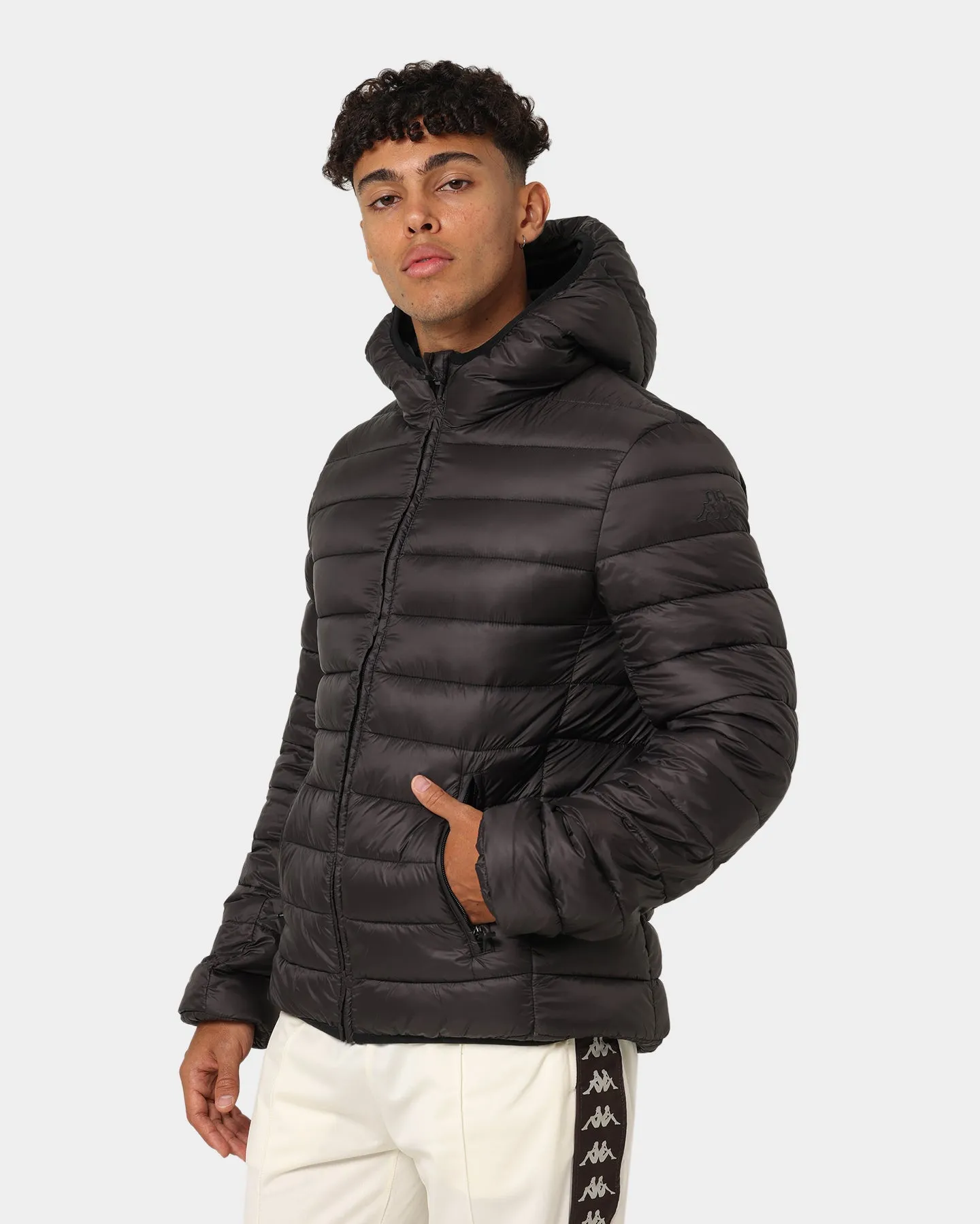 Kappa Logo Astro Puffer Jacket Black