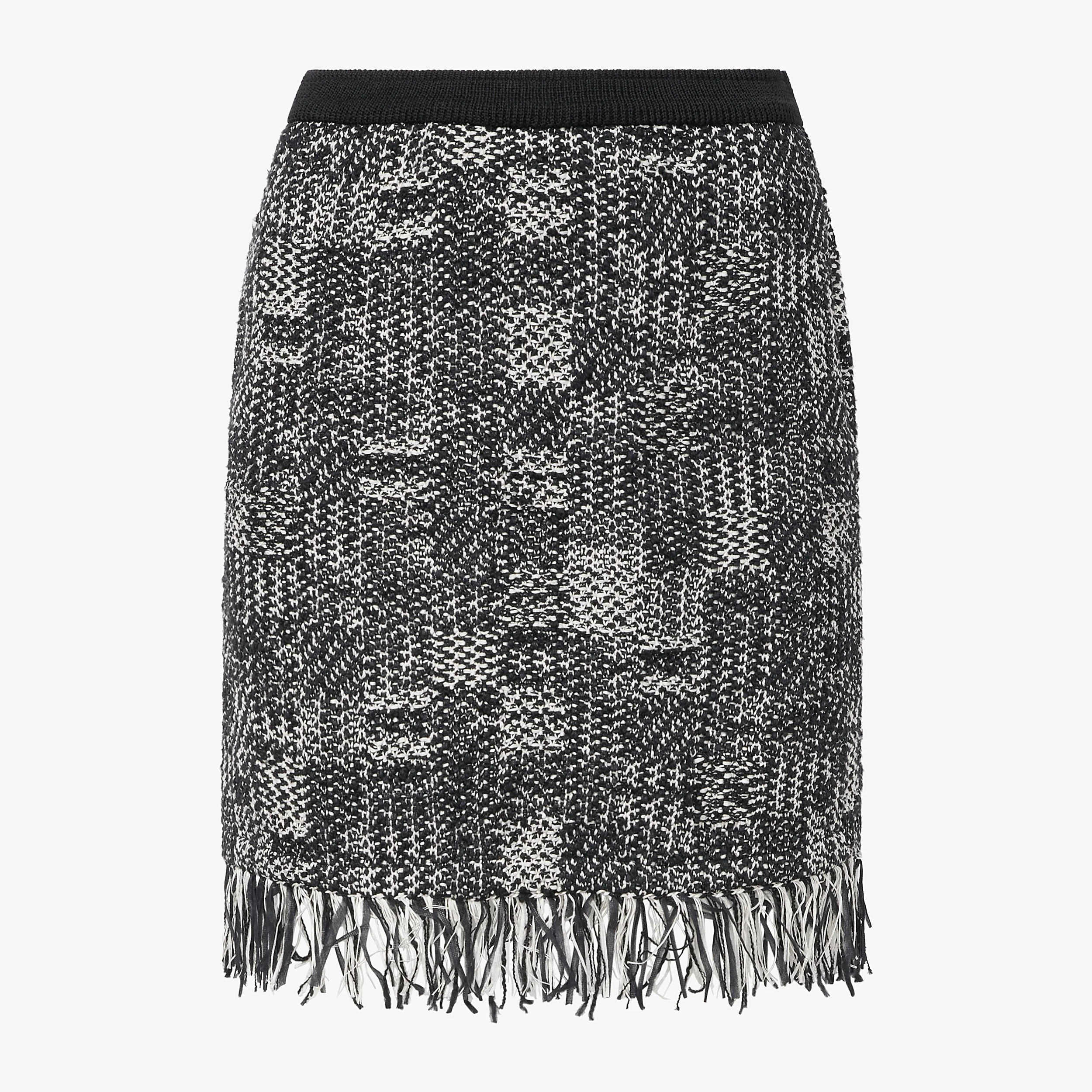 Krista Skirt - Interweave :: Black / White