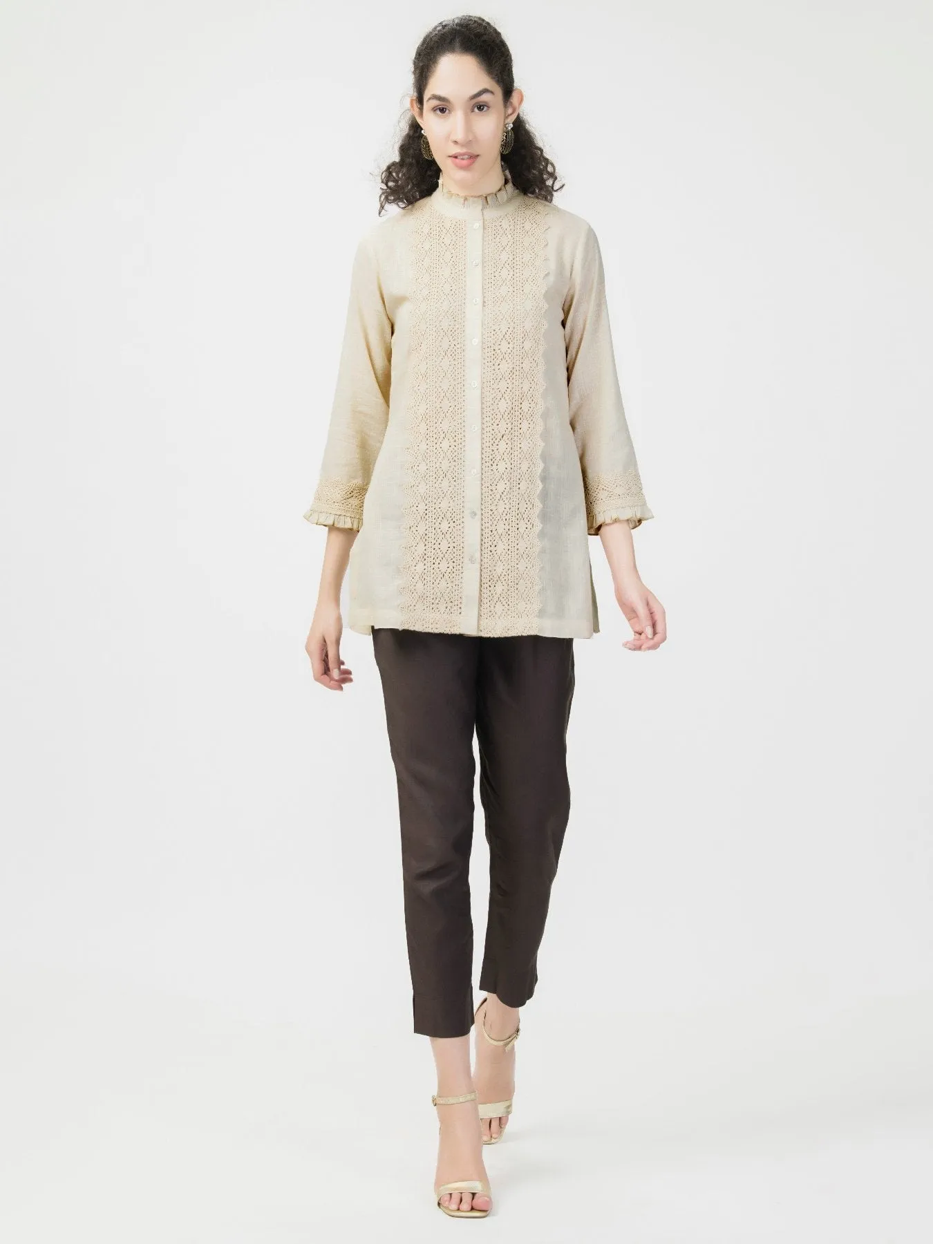 Lace Linen Shirt