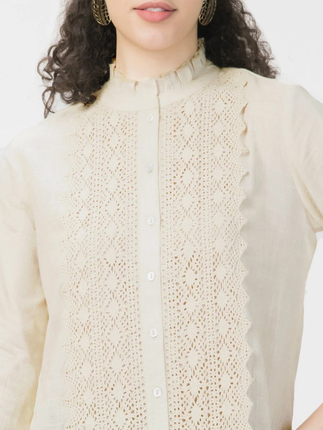 Lace Linen Shirt