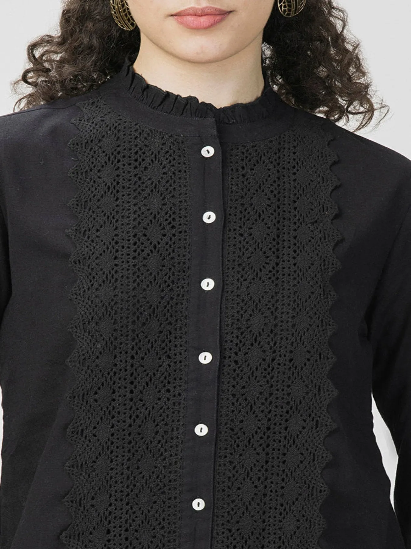 Lace Linen Shirt