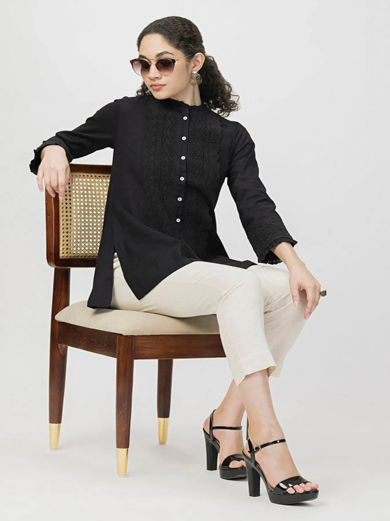 Lace Linen Shirt