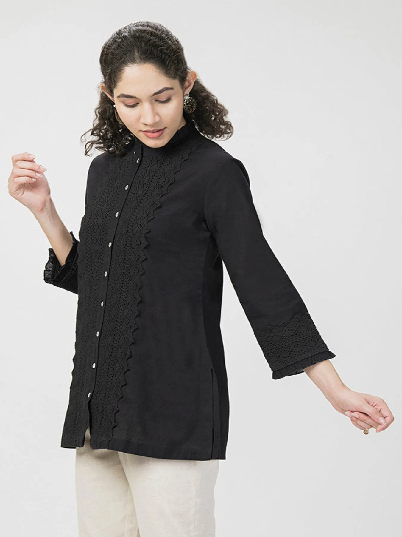 Lace Linen Shirt