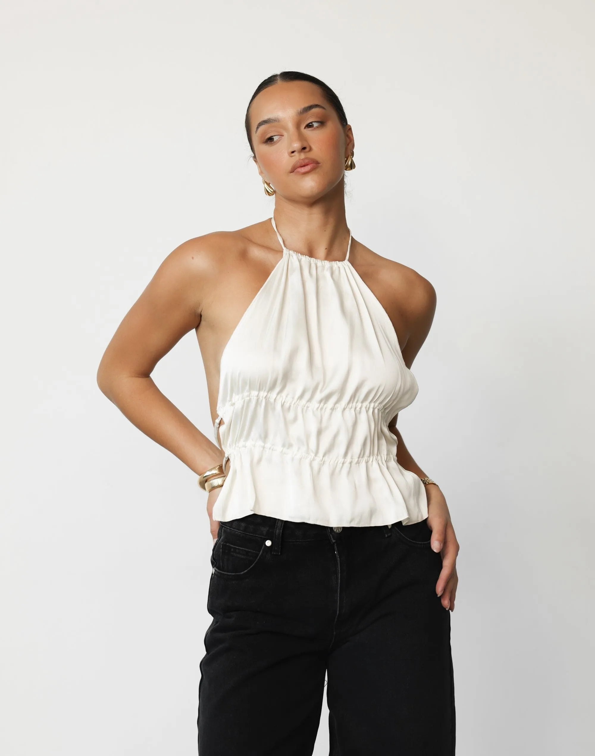 Legacy Halter Top (Ivory) - By Lioness