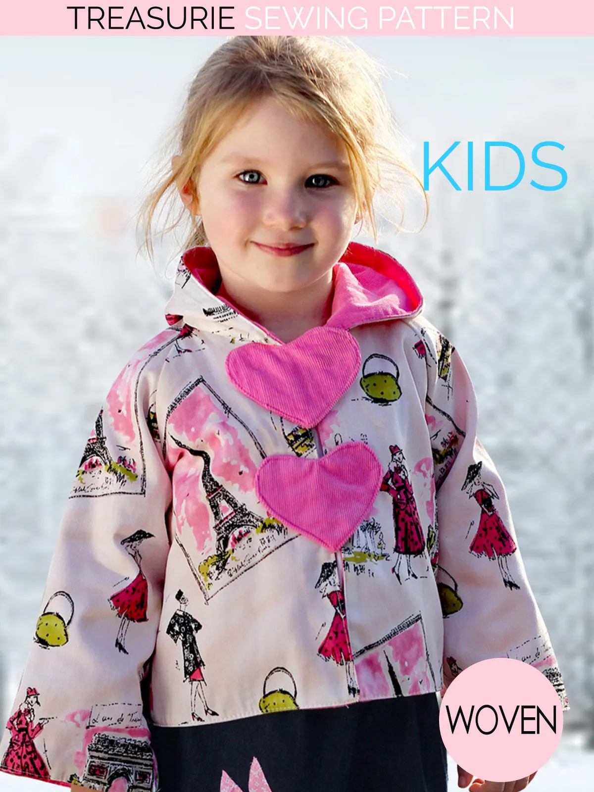 LOVE HOODIE - Girls Jacket Sewing Pattern