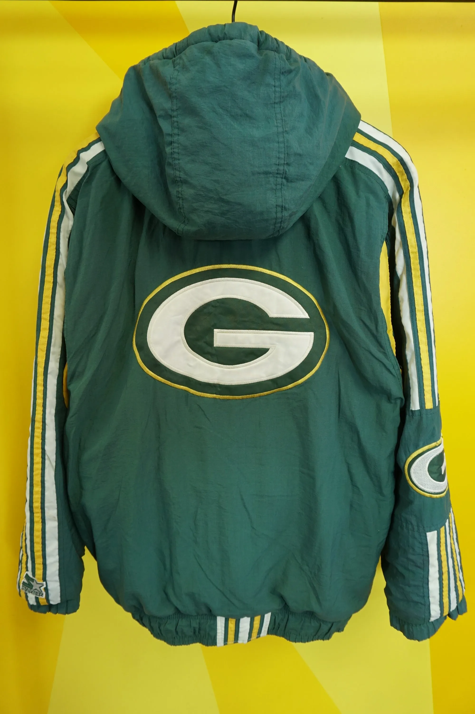 (L/XL) Vtg Green Bay Packers Puffer Jacket