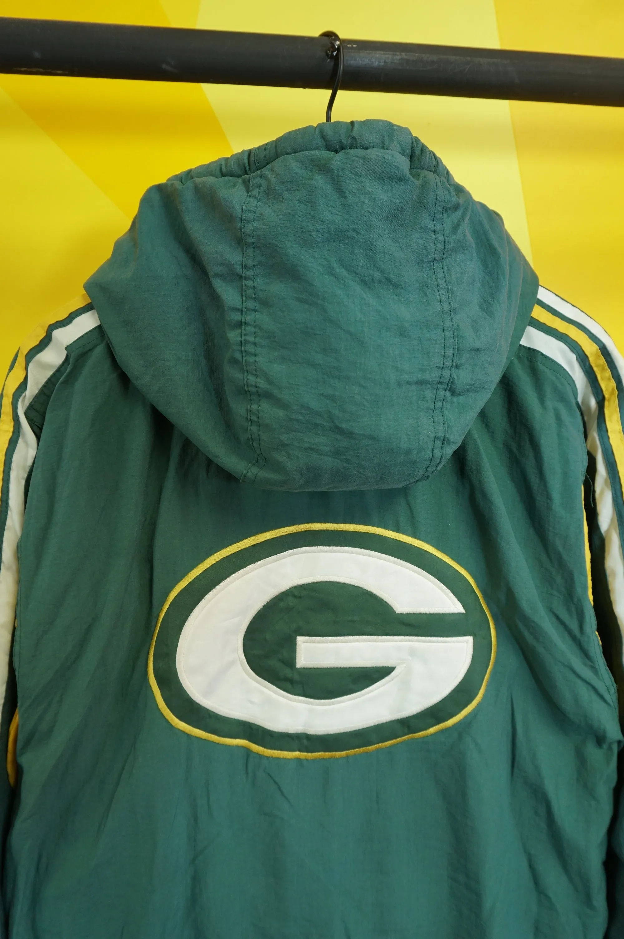 (L/XL) Vtg Green Bay Packers Puffer Jacket