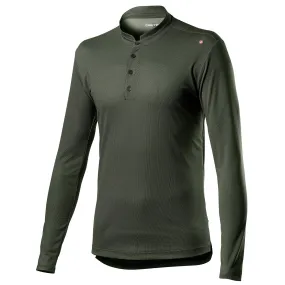 Maglia maniche lunghe Castelli Tech Henley - Verde