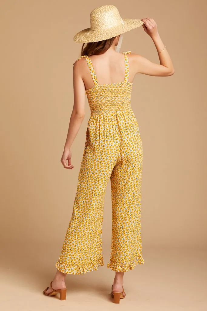 Marguerite Floral Frankie Jumpsuit