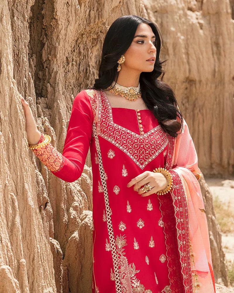 Maria Osama Khan · Pariwash Lawn Collection – Gulaal (US-004)