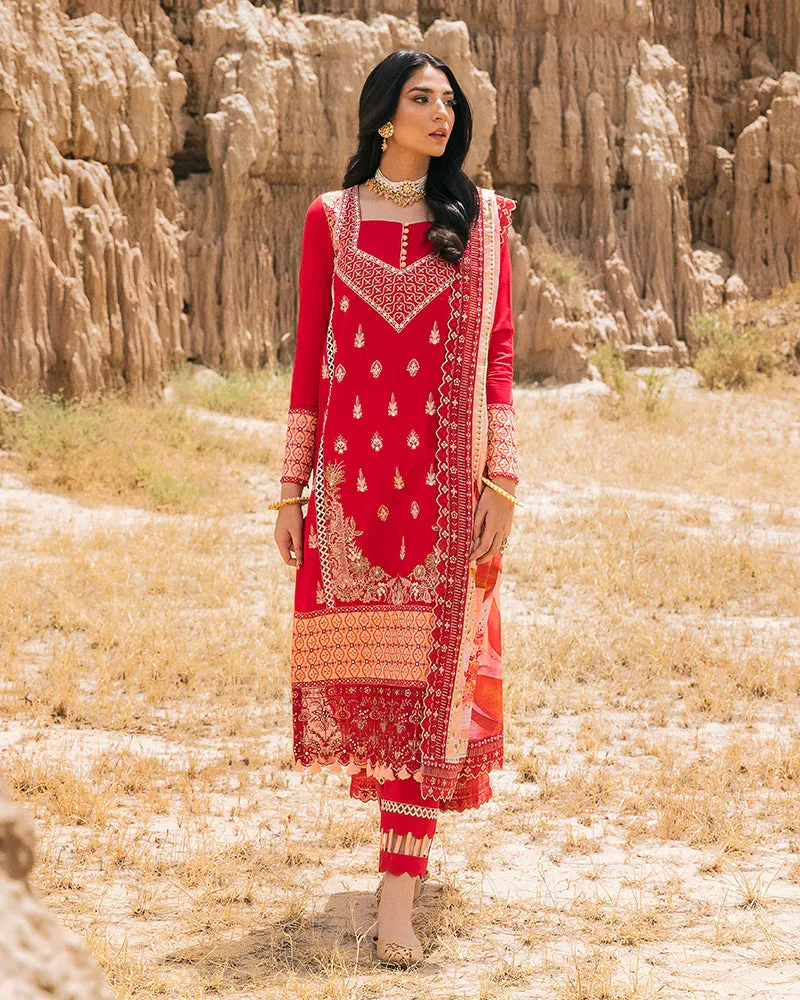 Maria Osama Khan · Pariwash Lawn Collection – Gulaal (US-004)