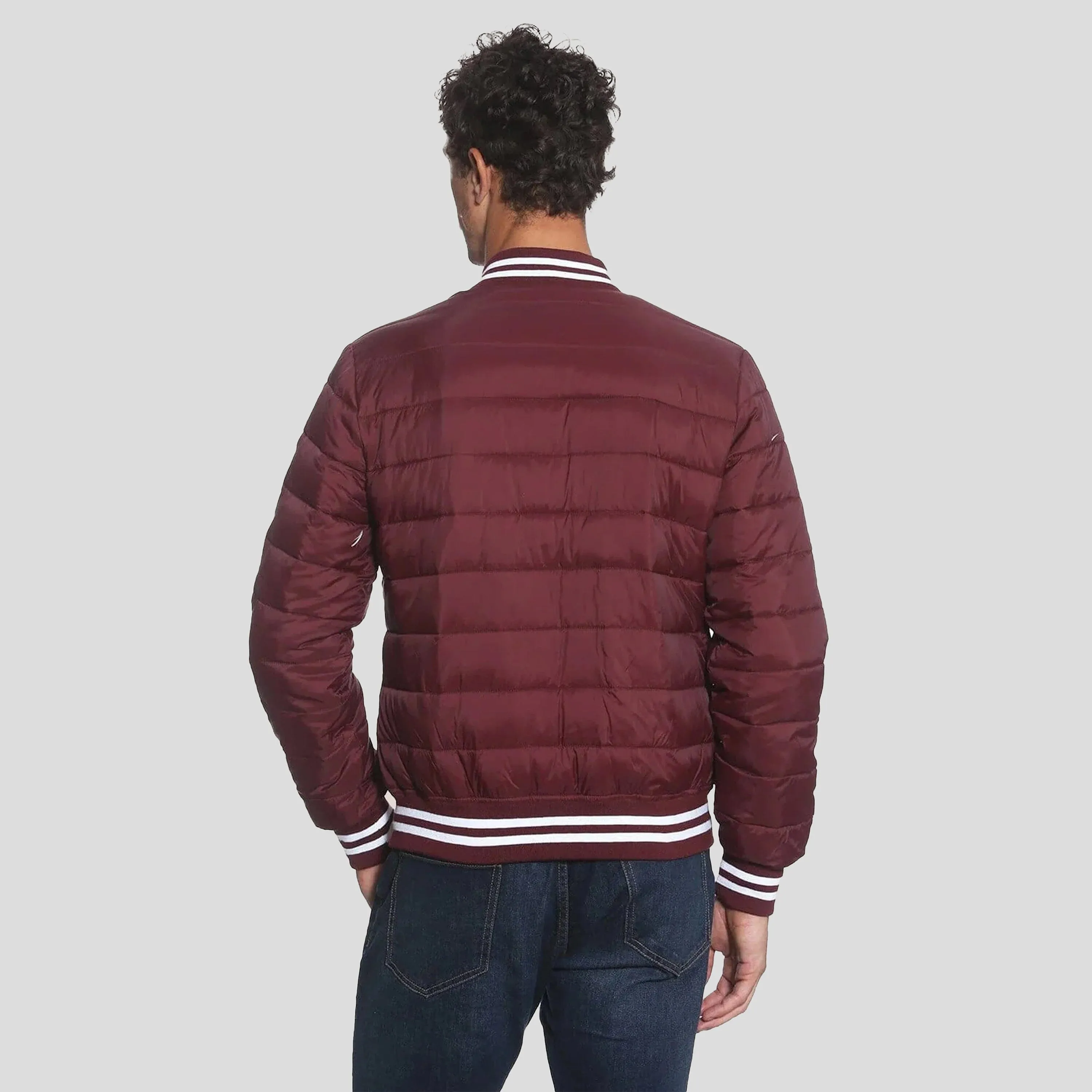 Members Only Men's Varsity Puffer Jacket