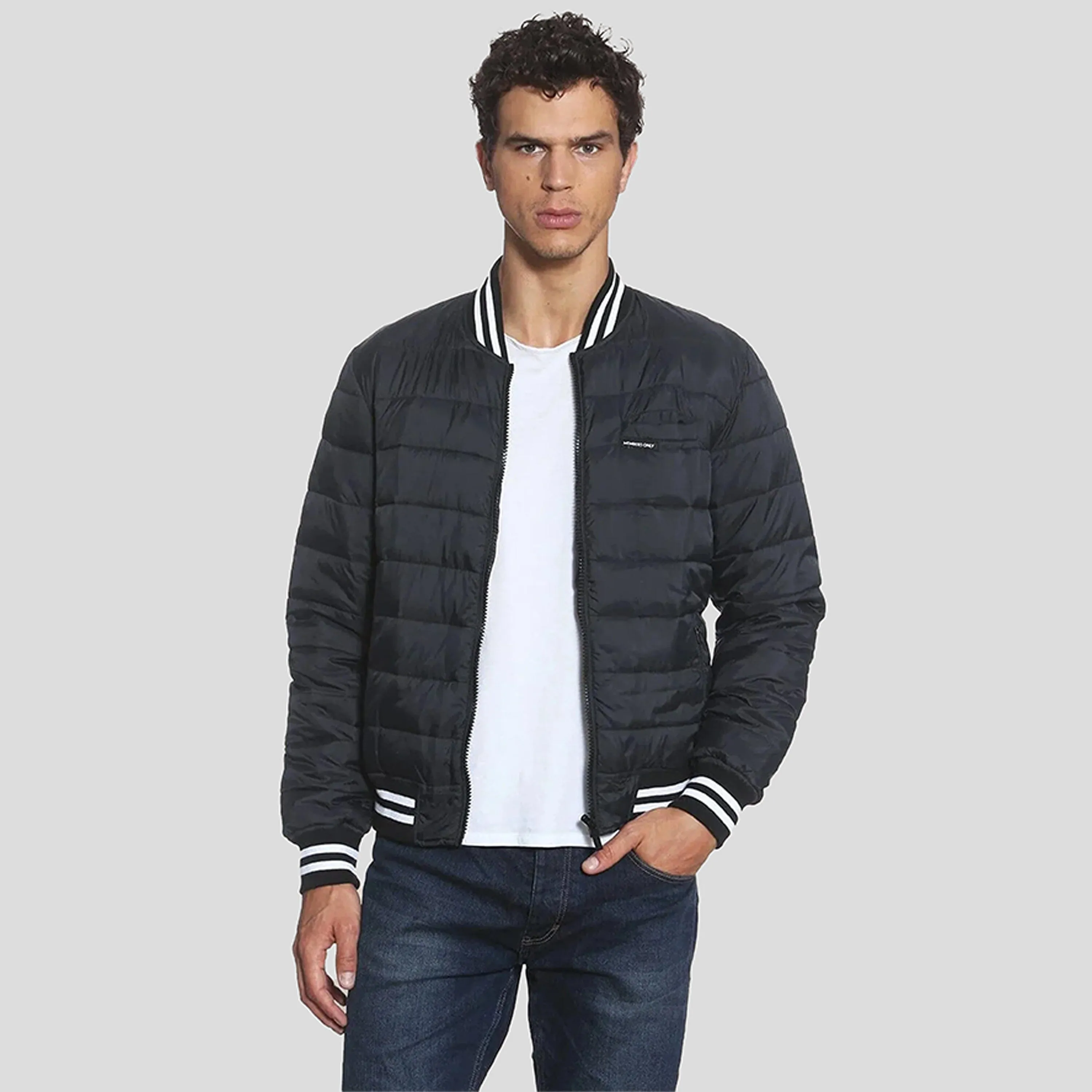 Members Only Men's Varsity Puffer Jacket