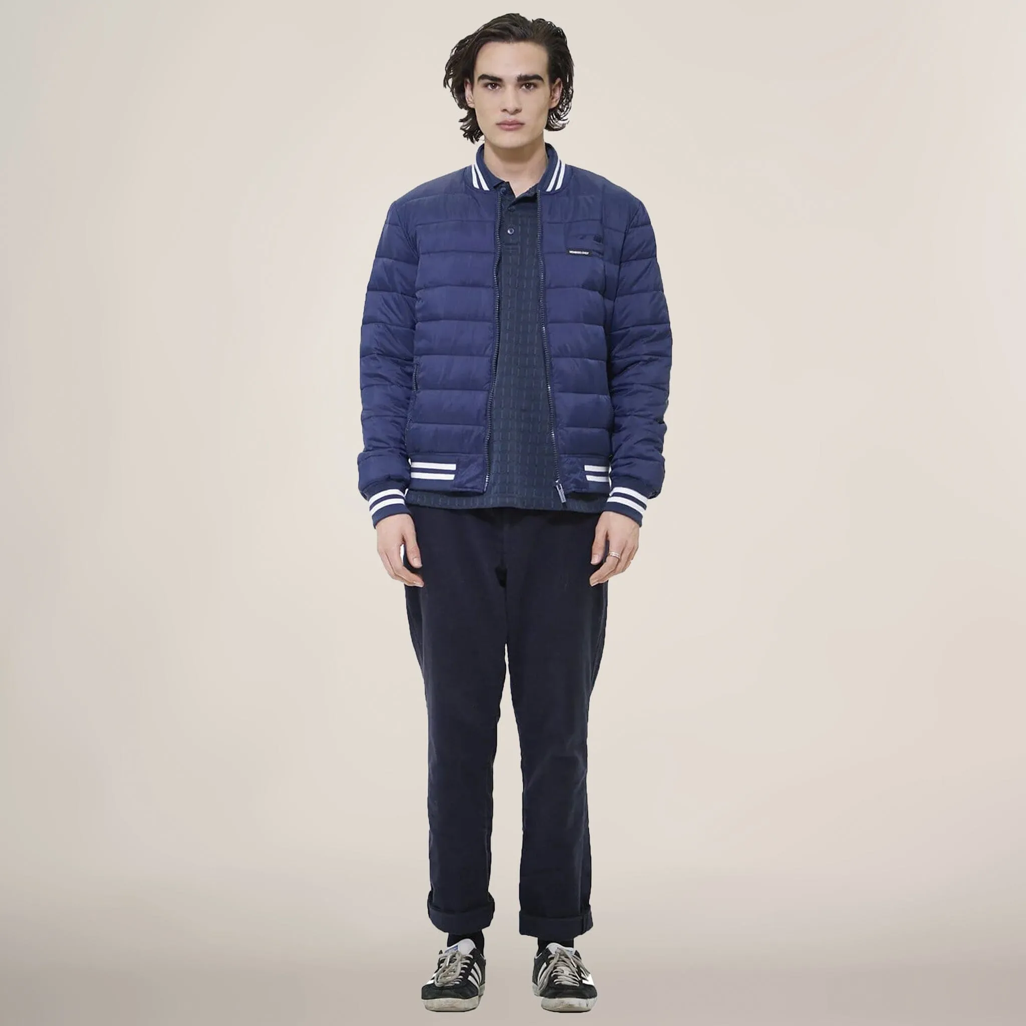 Members Only Men's Varsity Puffer Jacket