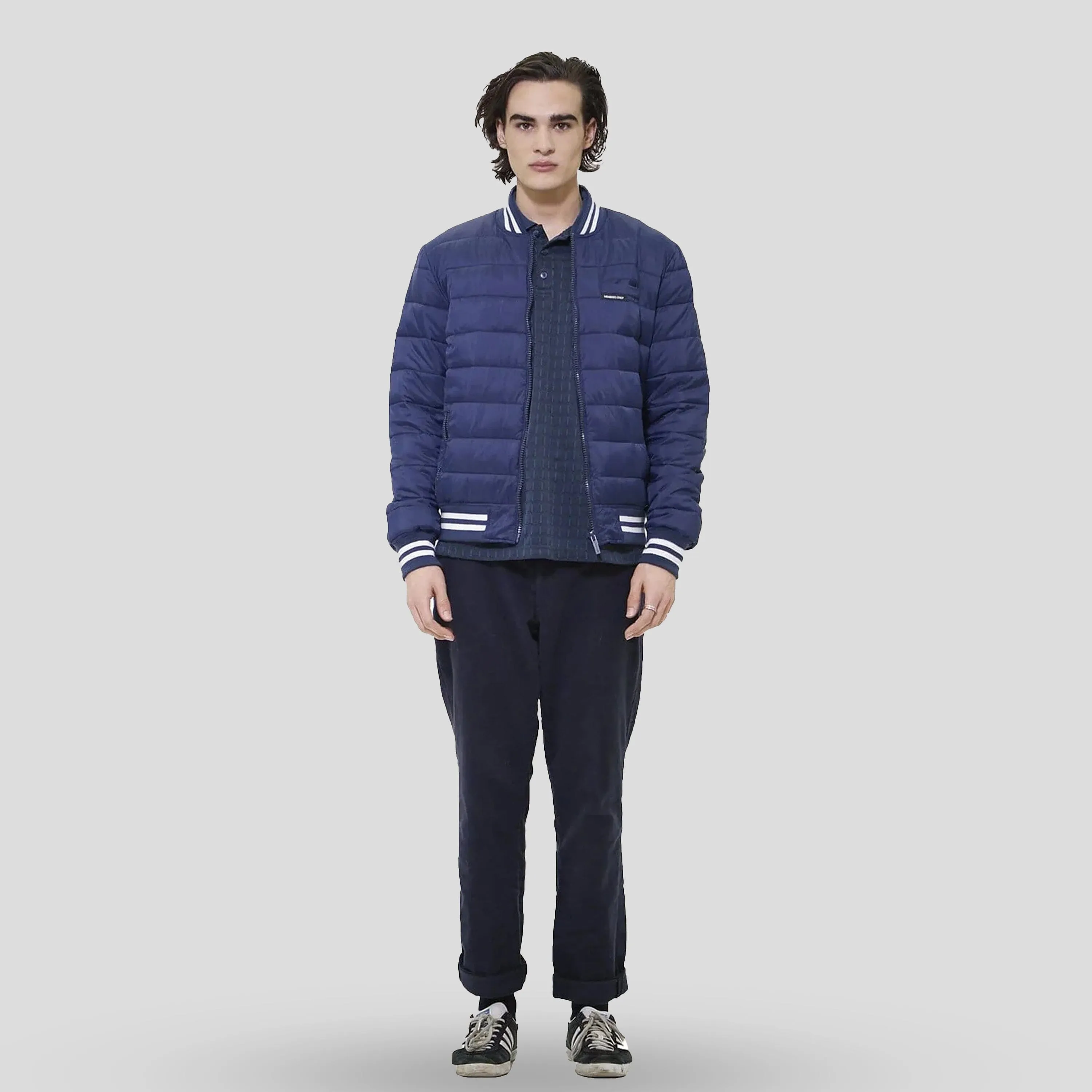 Members Only Men's Varsity Puffer Jacket