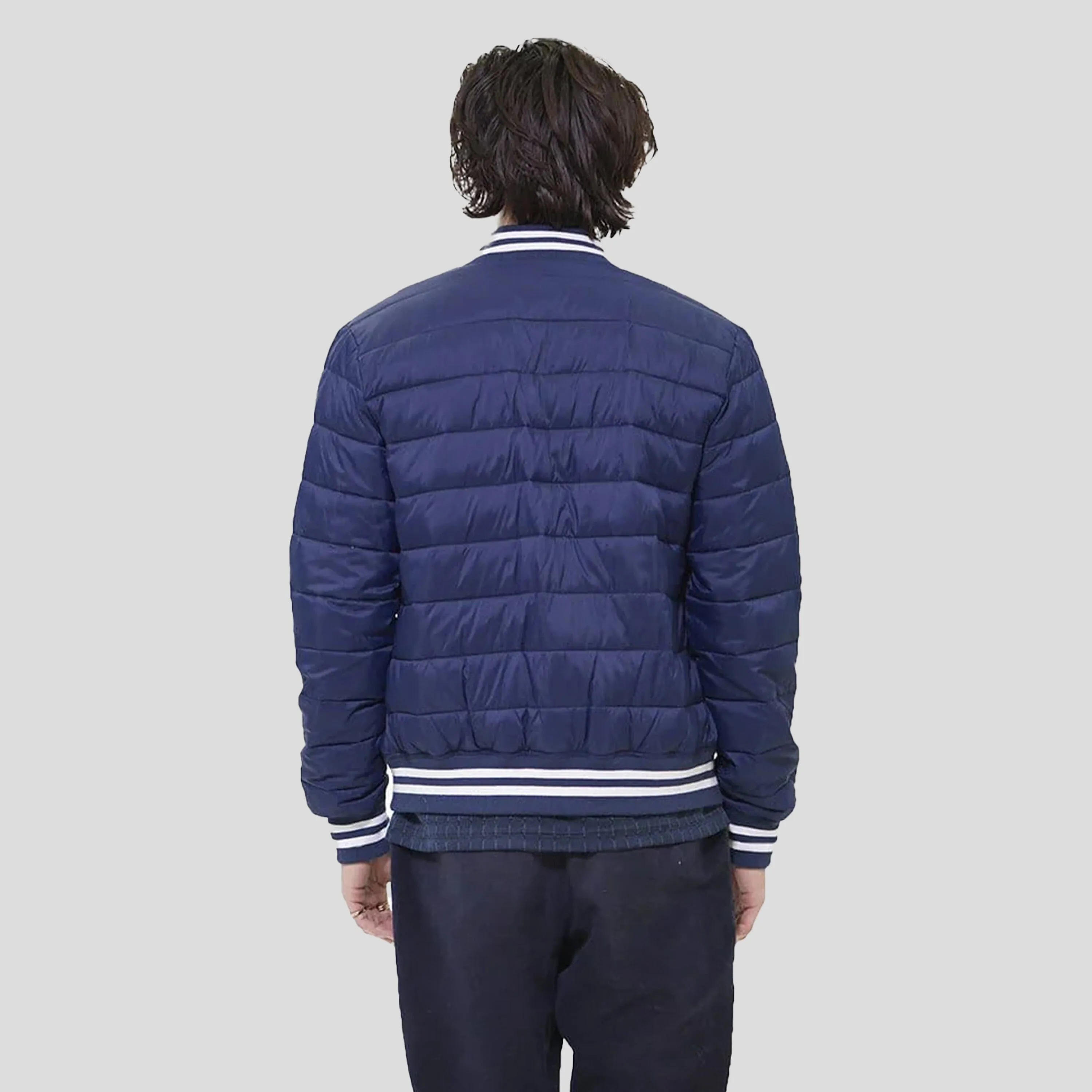 Members Only Men's Varsity Puffer Jacket