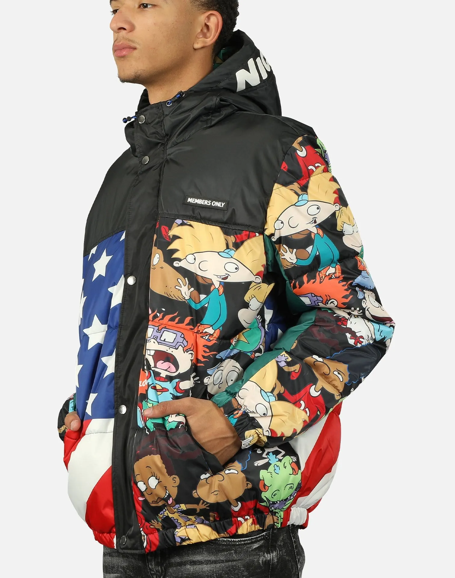 Members Only NICKELODEON FLAG JACKET