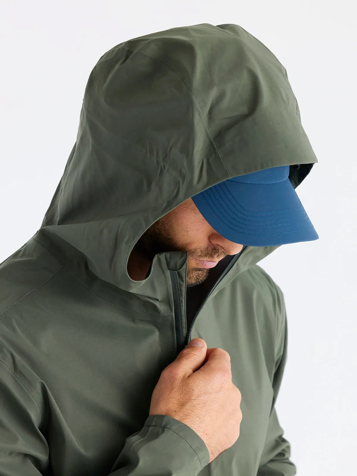 Men's Cloudshield Rain Jacket - Dark Olive