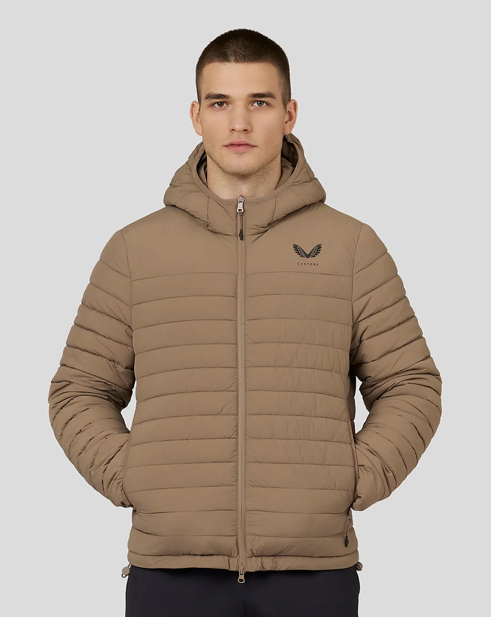 Men’s Hooded Puffer Jacket – Mushroom