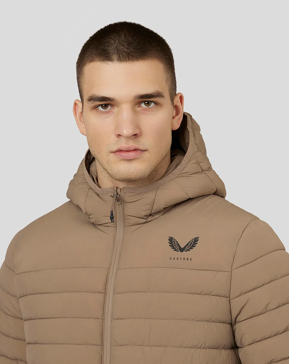 Men’s Hooded Puffer Jacket – Mushroom