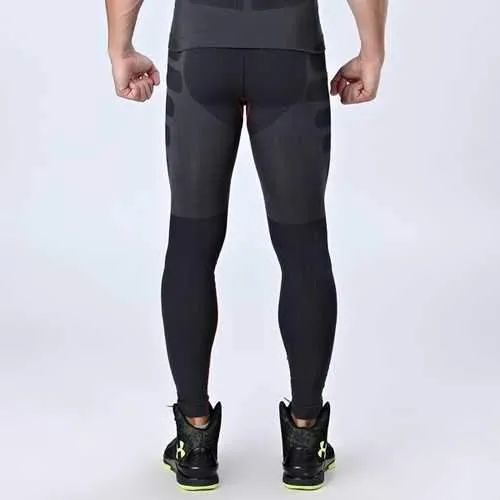 Mens Professional Sports Compression Tights Quick Dry Breathable Sports Pants Sportswear