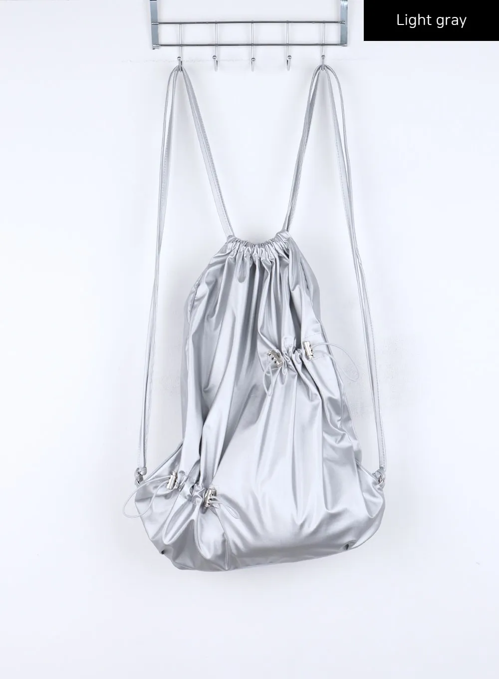 Metallic Drawstring Backpack CO324